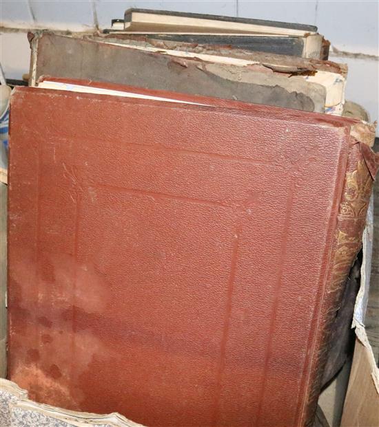 Leather bound poetry & other books including Dore(-)
